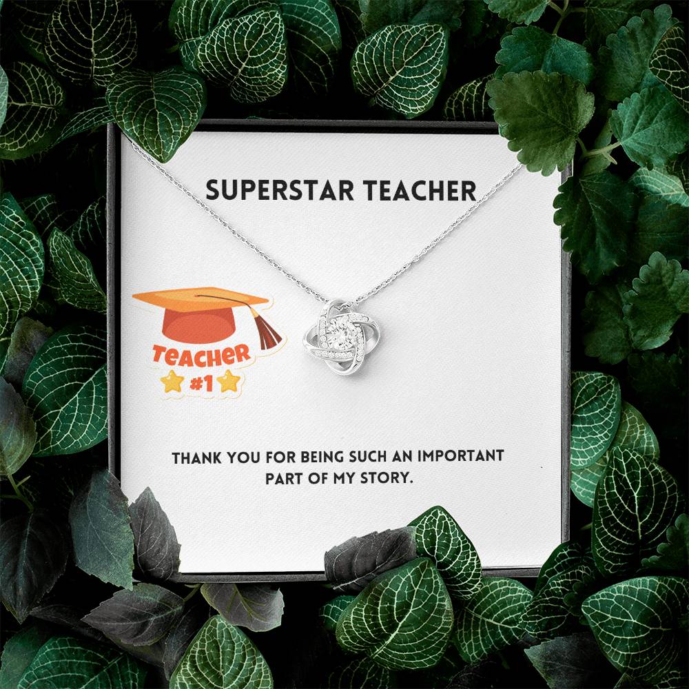 Superstar Teacher | Thank You | Pendant Necklace
