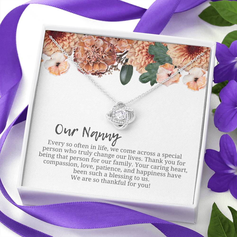 Our Nanny | We Are Thankful For You | Professional Necklace Gift