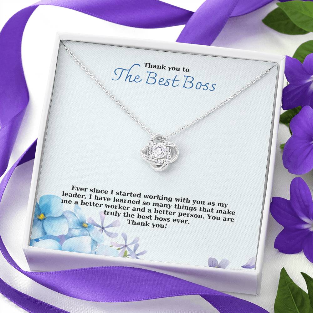 Thank You To The Best Boss | You Are Truly The Best Boss Ever | Professional Pendant Necklace