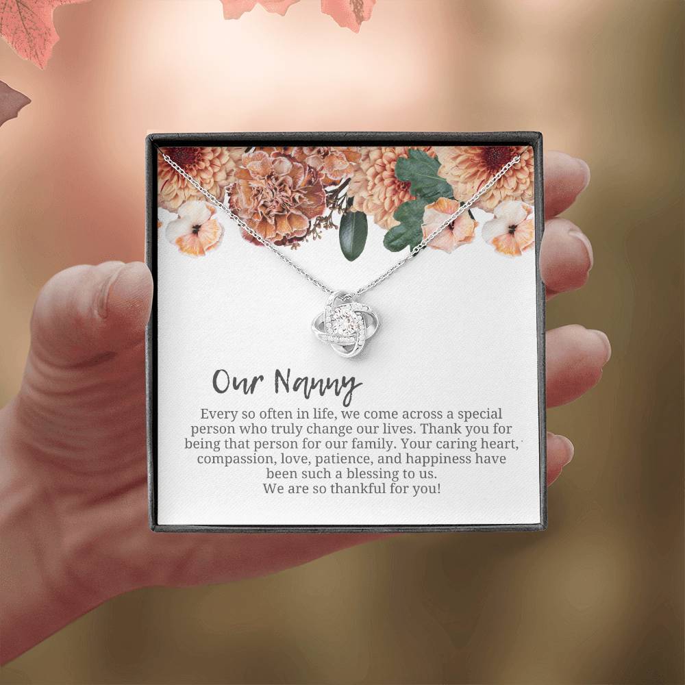 Our Nanny | We Are Thankful For You | Professional Necklace Gift