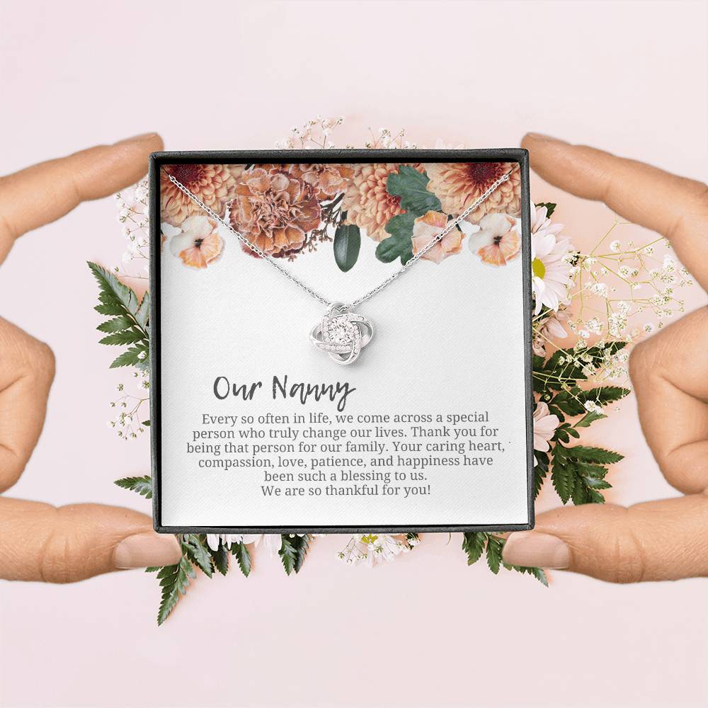 Our Nanny | We Are Thankful For You | Professional Necklace Gift