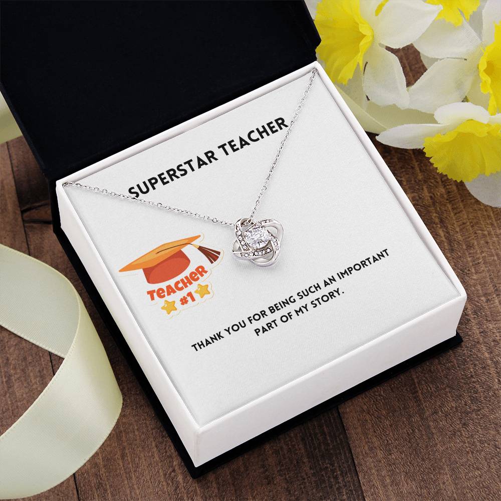 Superstar Teacher | Thank You | Pendant Necklace