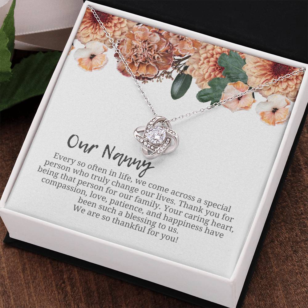 Our Nanny | We Are Thankful For You | Professional Necklace Gift