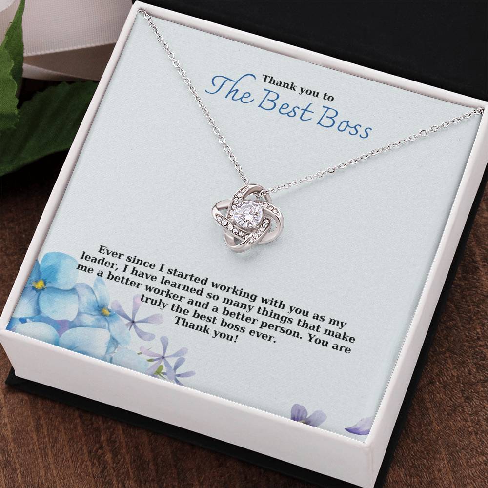Thank You To The Best Boss | You Are Truly The Best Boss Ever | Professional Pendant Necklace