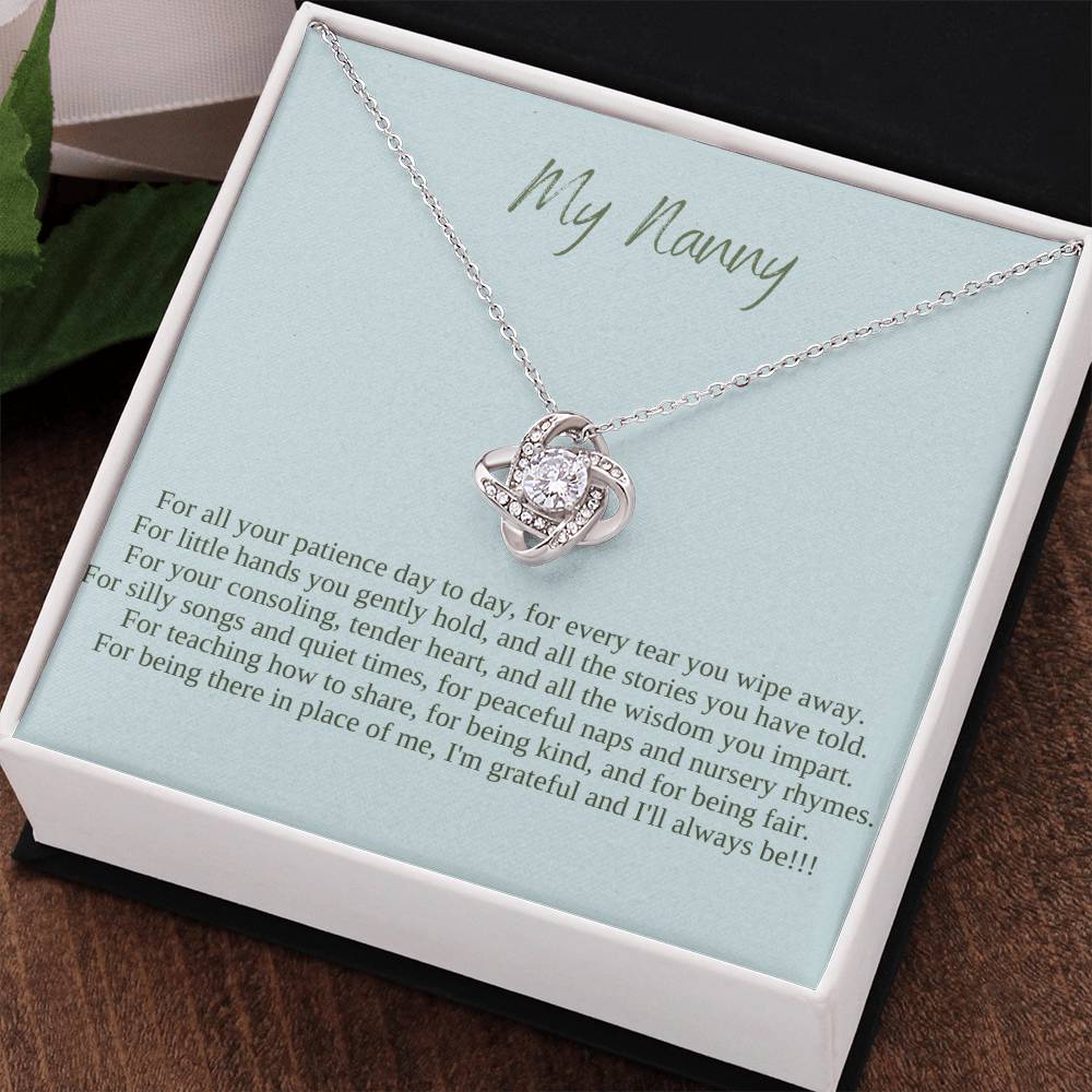 My Nanny | I Am Grateful And I'll Always Be | Professional Pendant Necklace