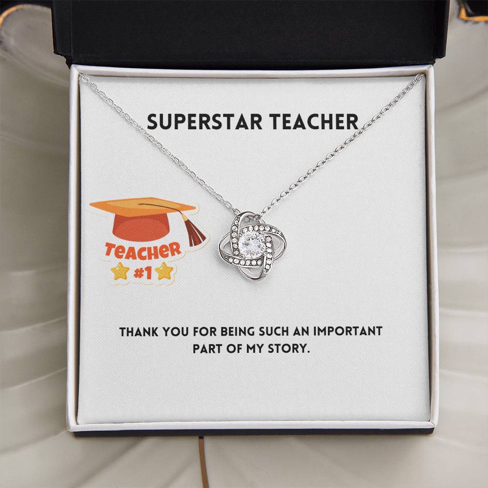 Superstar Teacher | Thank You | Pendant Necklace
