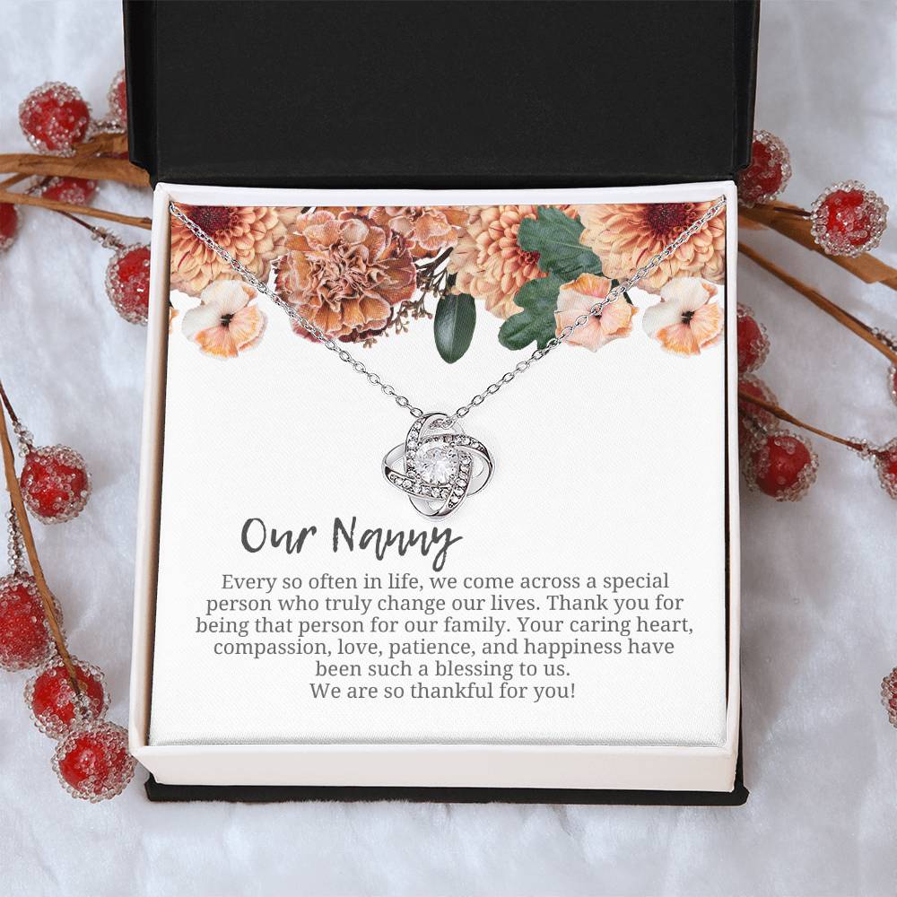Our Nanny | We Are Thankful For You | Professional Necklace Gift