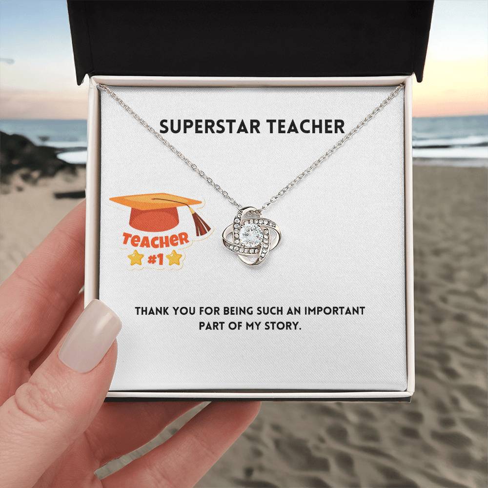 Superstar Teacher | Thank You | Pendant Necklace