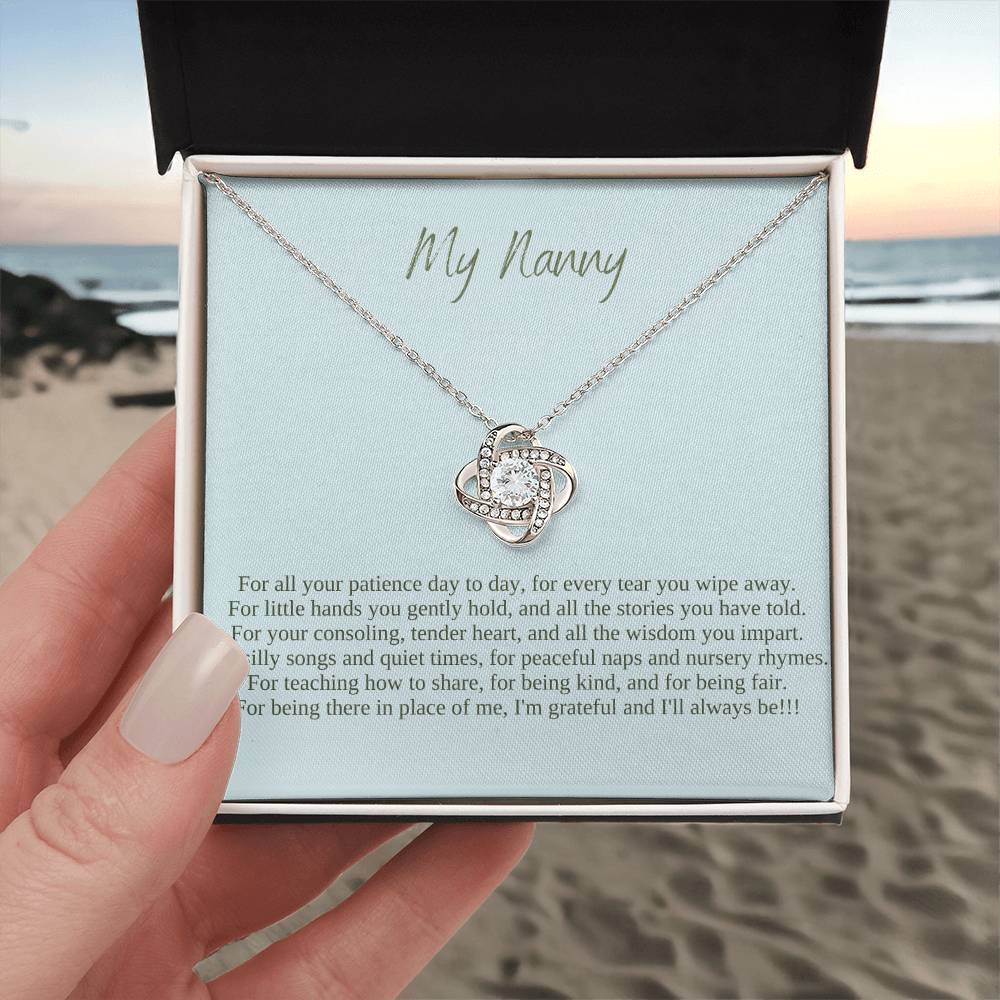 My Nanny | I Am Grateful And I'll Always Be | Professional Pendant Necklace