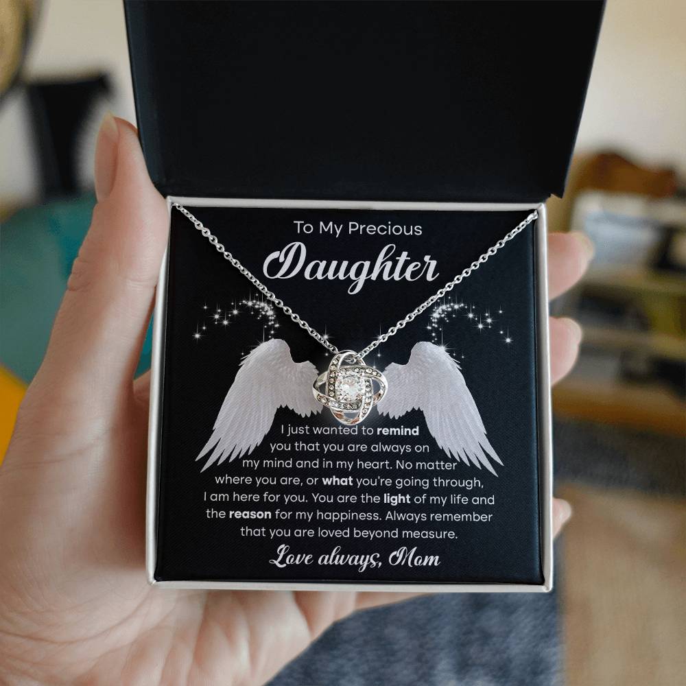 You Are The Light Of My Life - Gift for Daughter - Love Knot Necklace