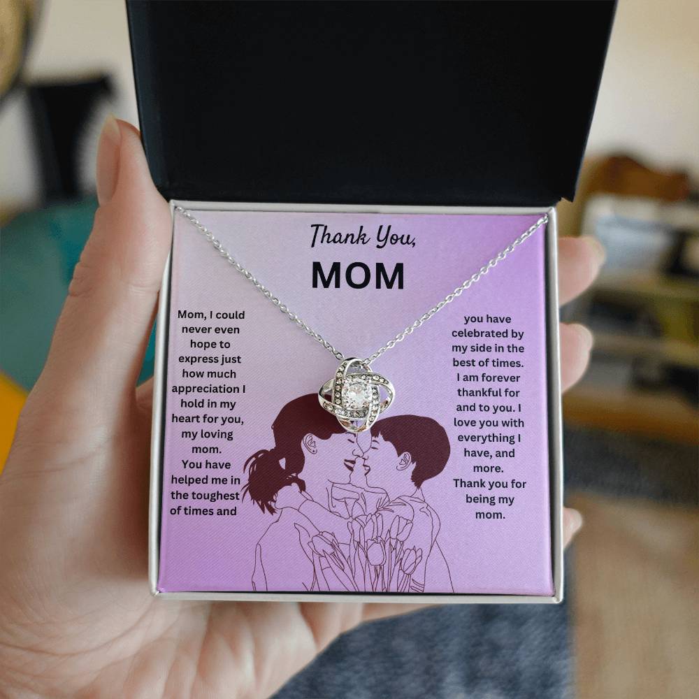 Thank You Mom | Thank You For Being My Mom | Pendant Necklace