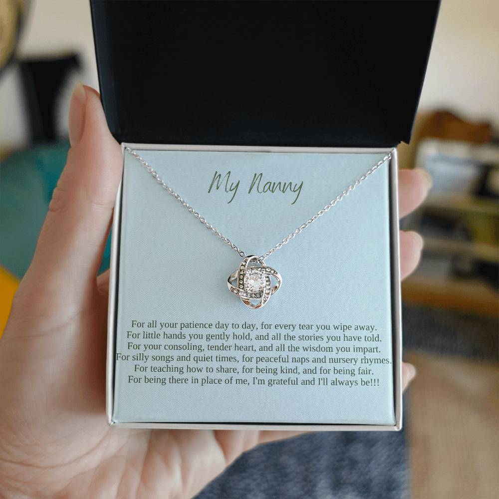 My Nanny | I Am Grateful And I'll Always Be | Professional Pendant Necklace