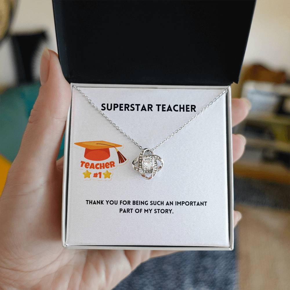 Superstar Teacher | Thank You | Pendant Necklace