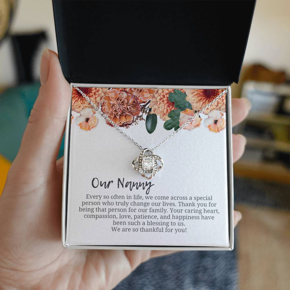 Our Nanny | We Are Thankful For You | Professional Necklace Gift