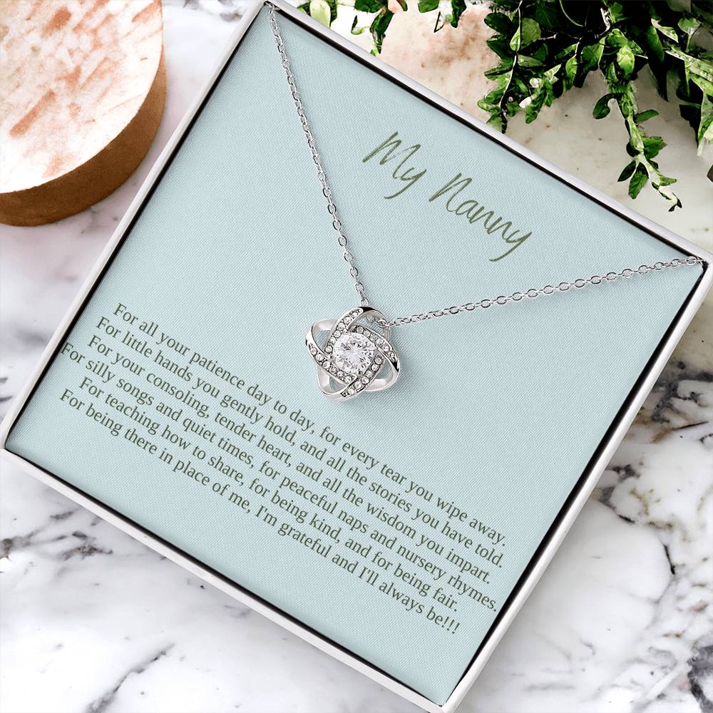 My Nanny | I Am Grateful And I'll Always Be | Professional Pendant Necklace
