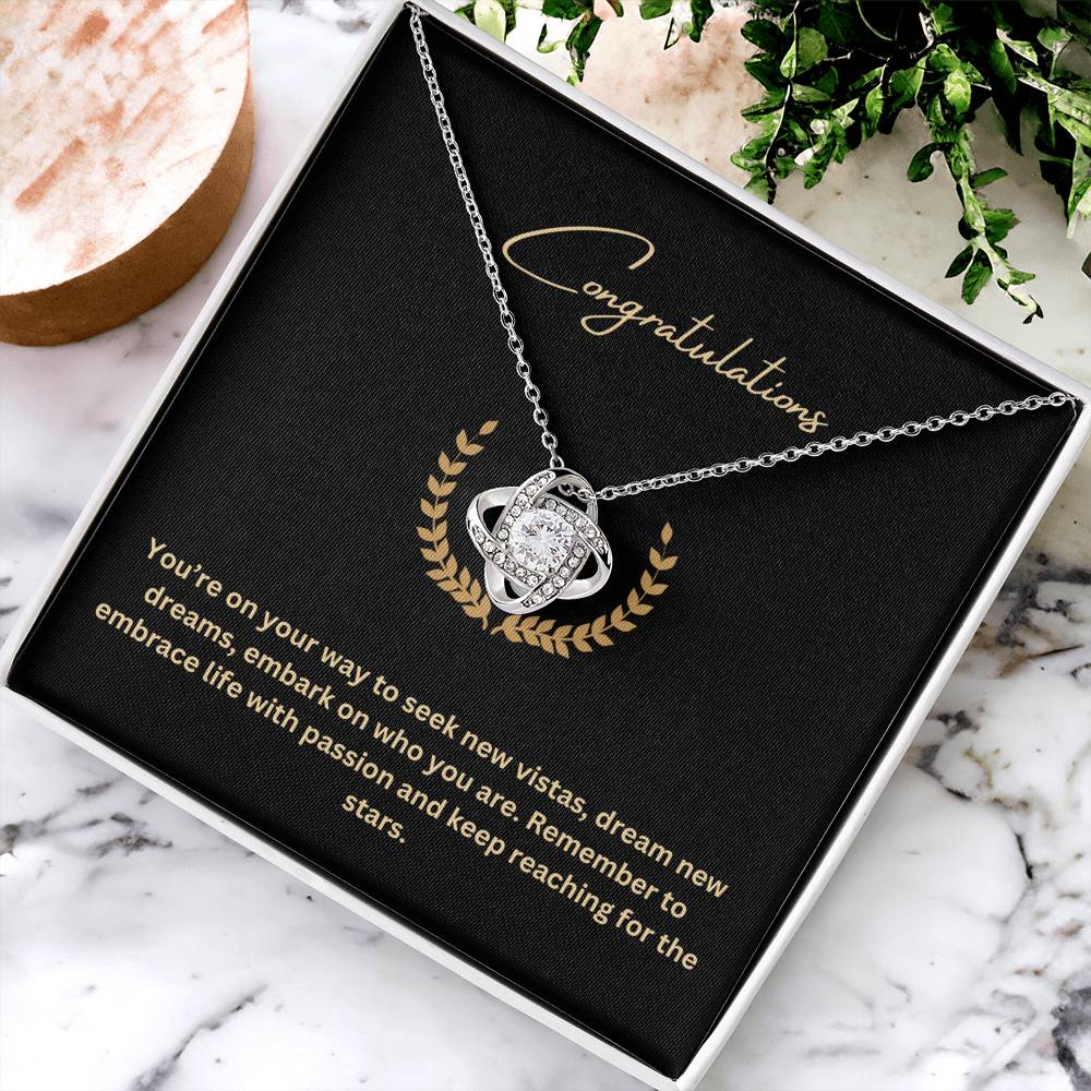Congratulations | Pendant Necklace Graduation Gift