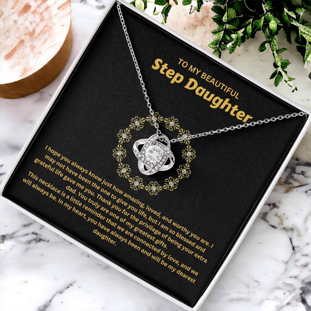 To My Beautiful Step Daughter | You Will Always Be My Daughter | Pendant Necklace