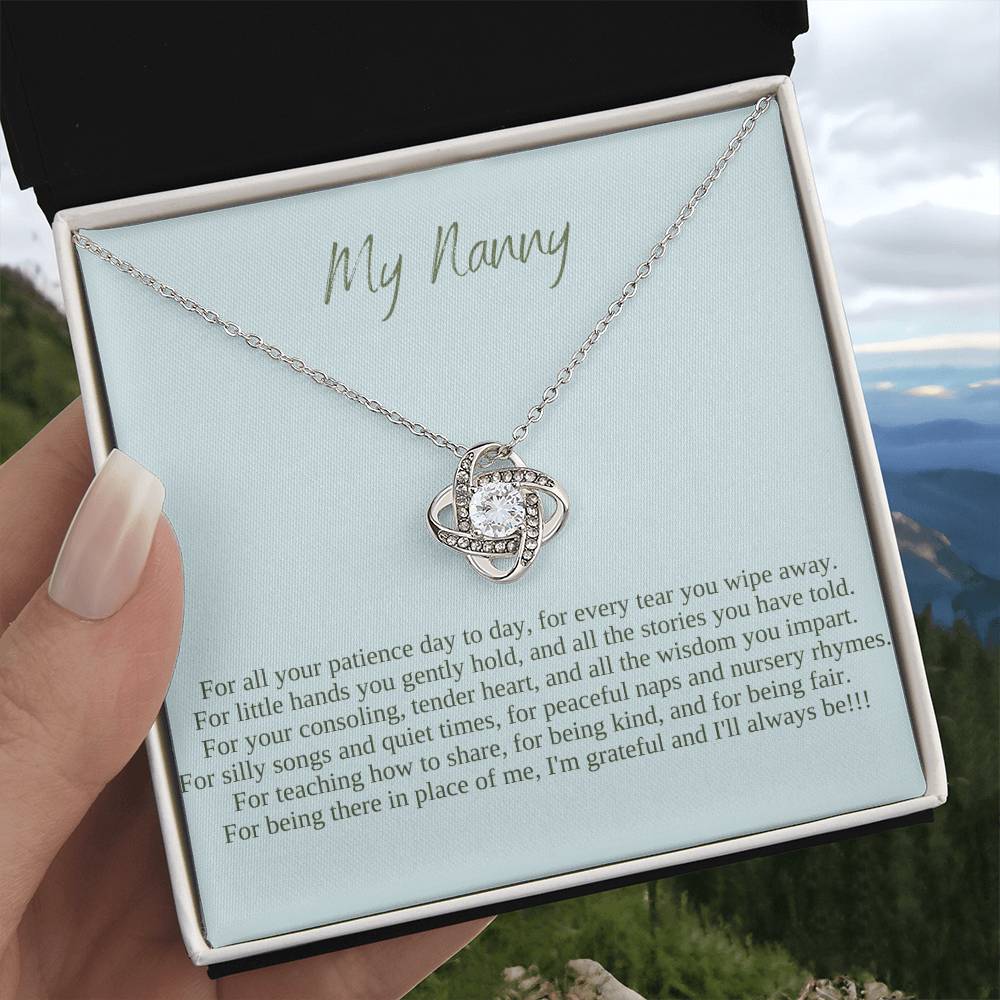 My Nanny | I Am Grateful And I'll Always Be | Professional Pendant Necklace