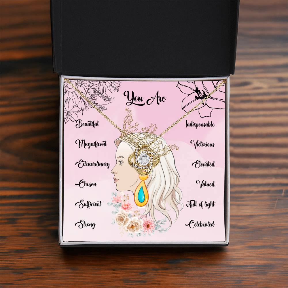 You Are Magnificent | Queen Pendant Necklace