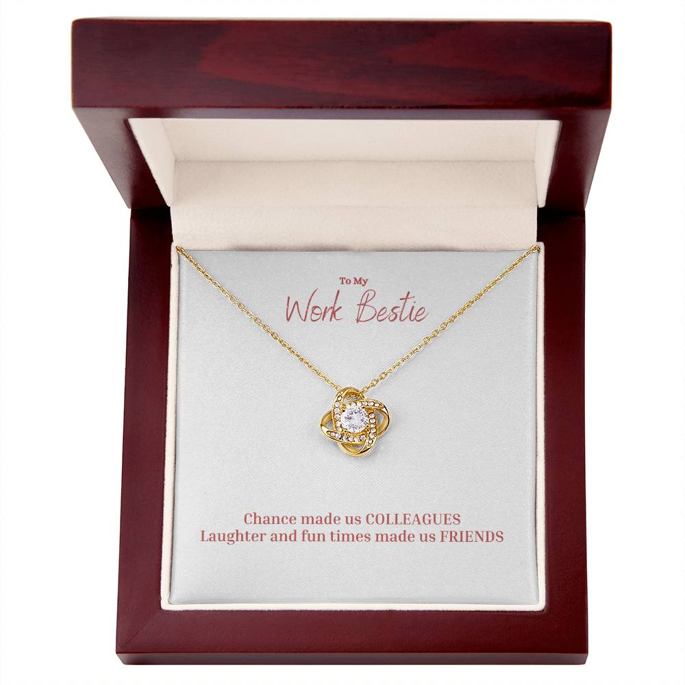 To My Work Bestie | Chance Made Us Colleagues | Professional Necklace Gift