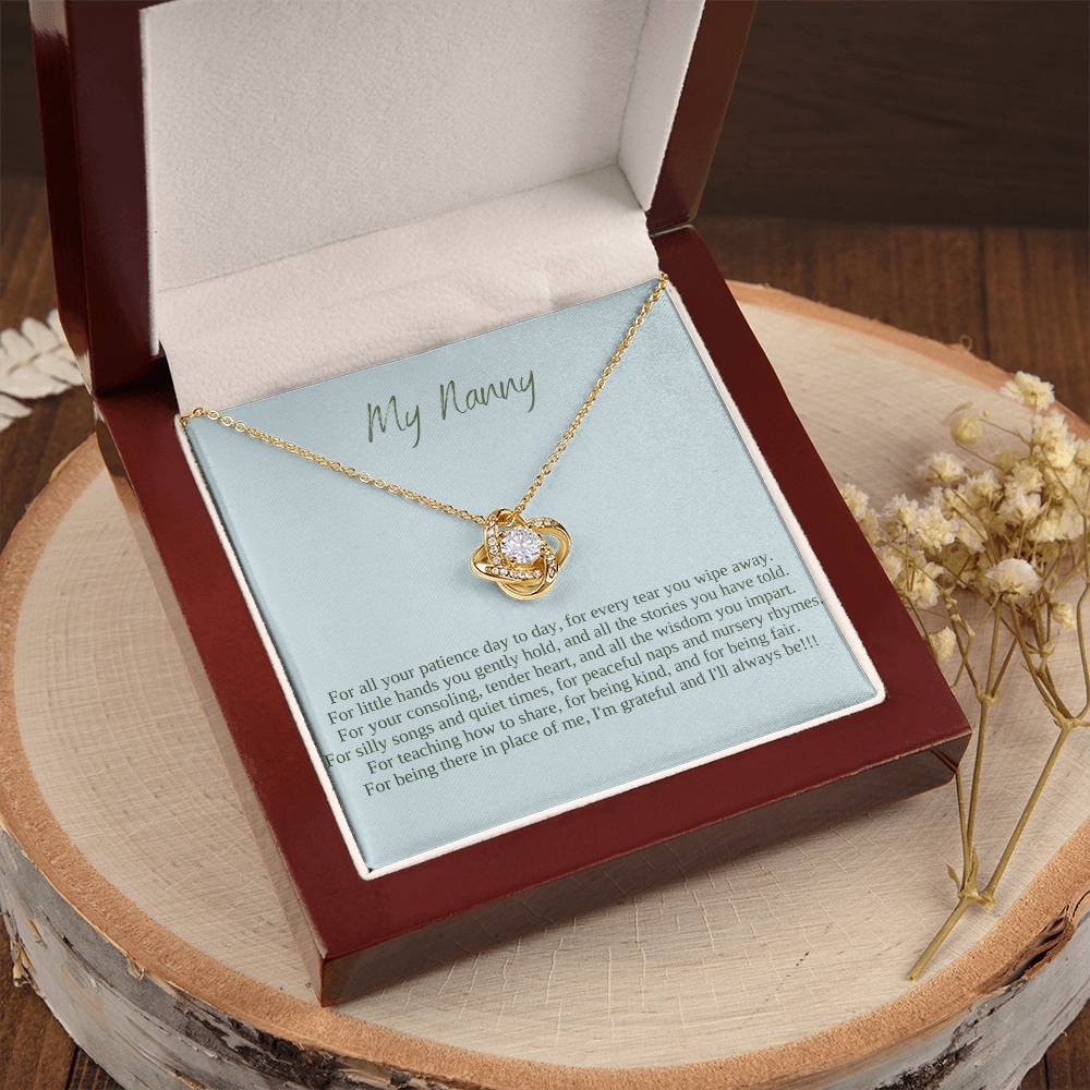 My Nanny | I Am Grateful And I'll Always Be | Professional Pendant Necklace