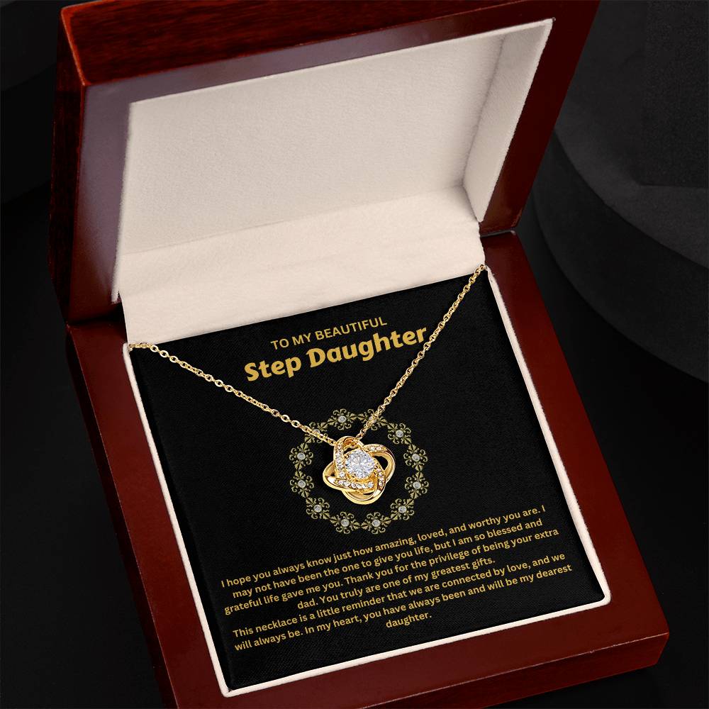 To My Beautiful Step Daughter | You Will Always Be My Daughter | Pendant Necklace