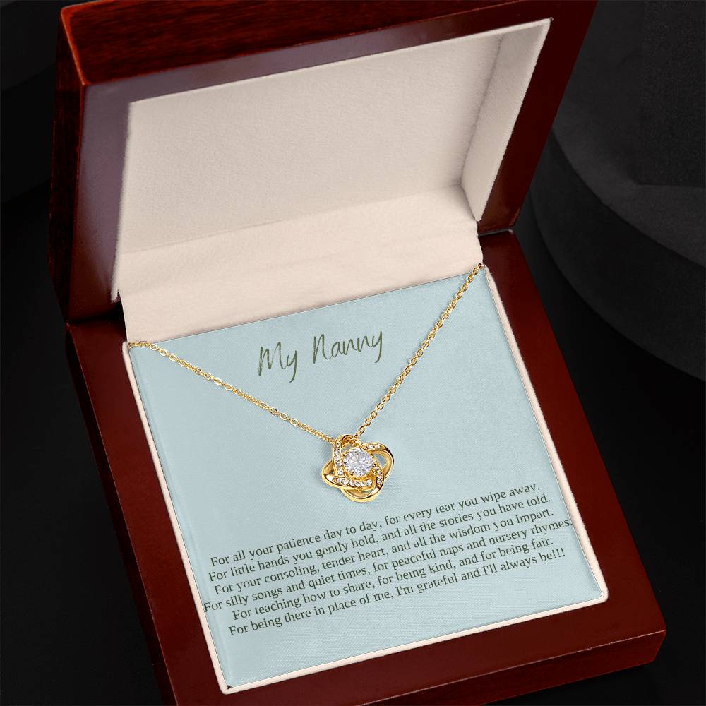 My Nanny | I Am Grateful And I'll Always Be | Professional Pendant Necklace