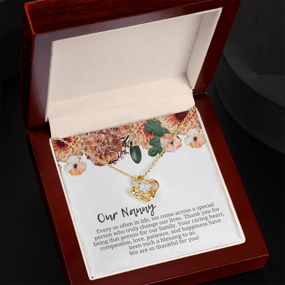 Our Nanny | We Are Thankful For You | Professional Necklace Gift