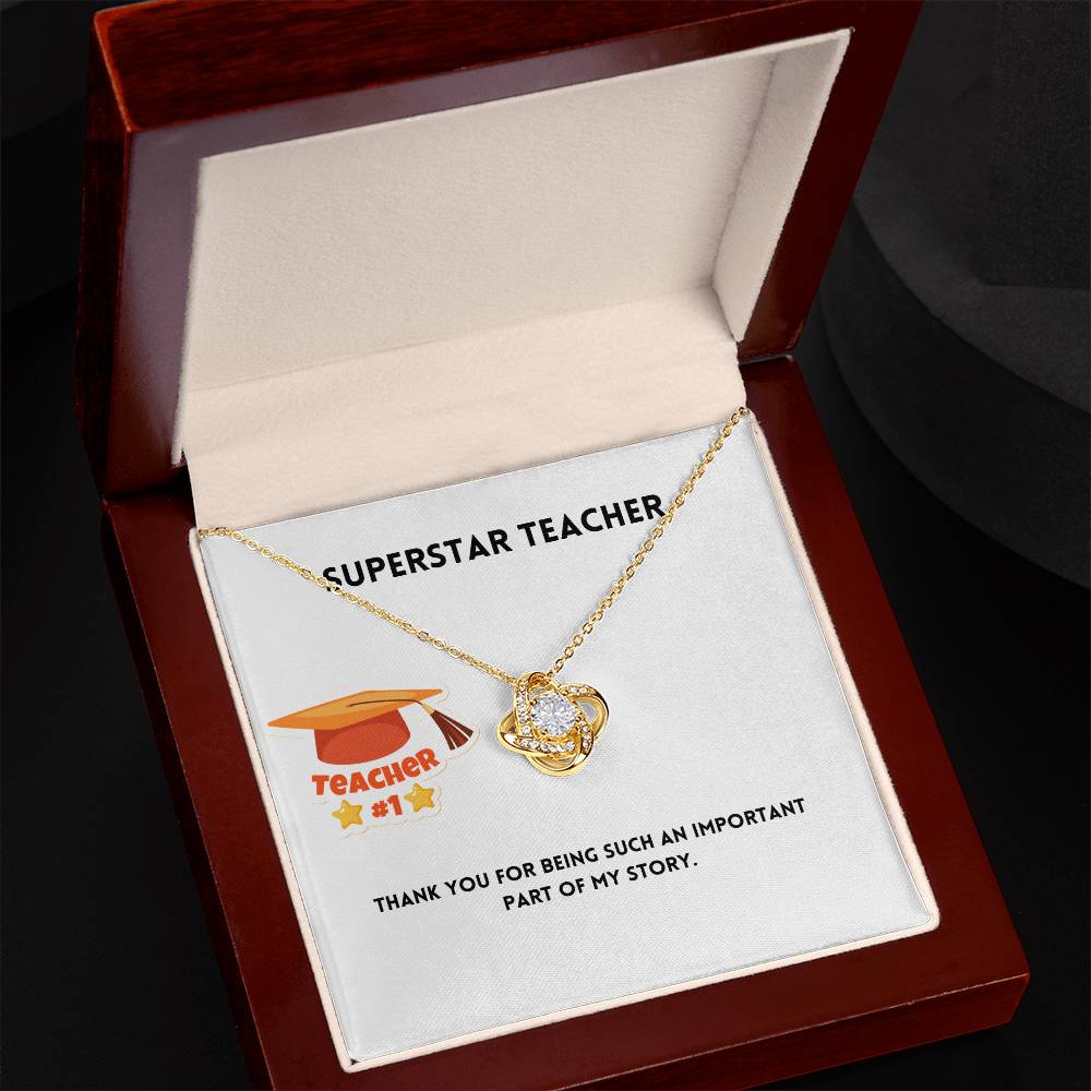 Superstar Teacher | Thank You | Pendant Necklace