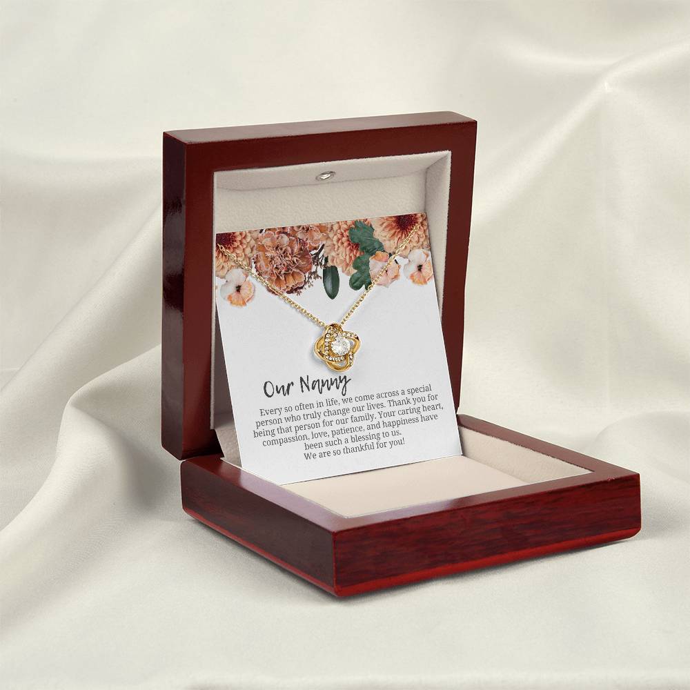 Our Nanny | We Are Thankful For You | Professional Necklace Gift