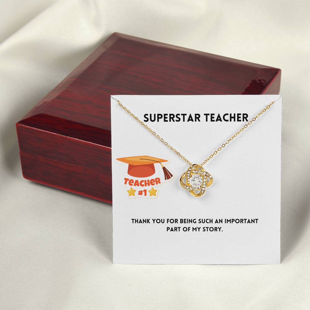Superstar Teacher | Thank You | Pendant Necklace
