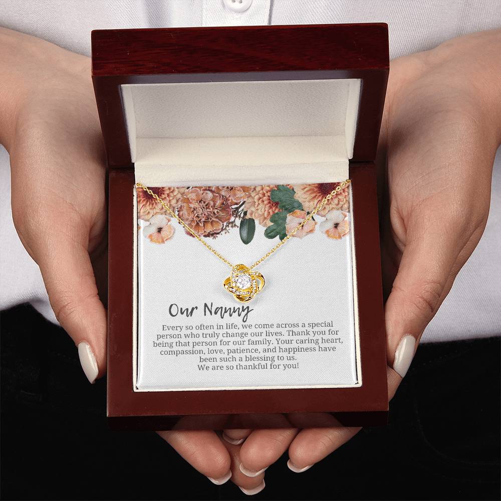 Our Nanny | We Are Thankful For You | Professional Necklace Gift
