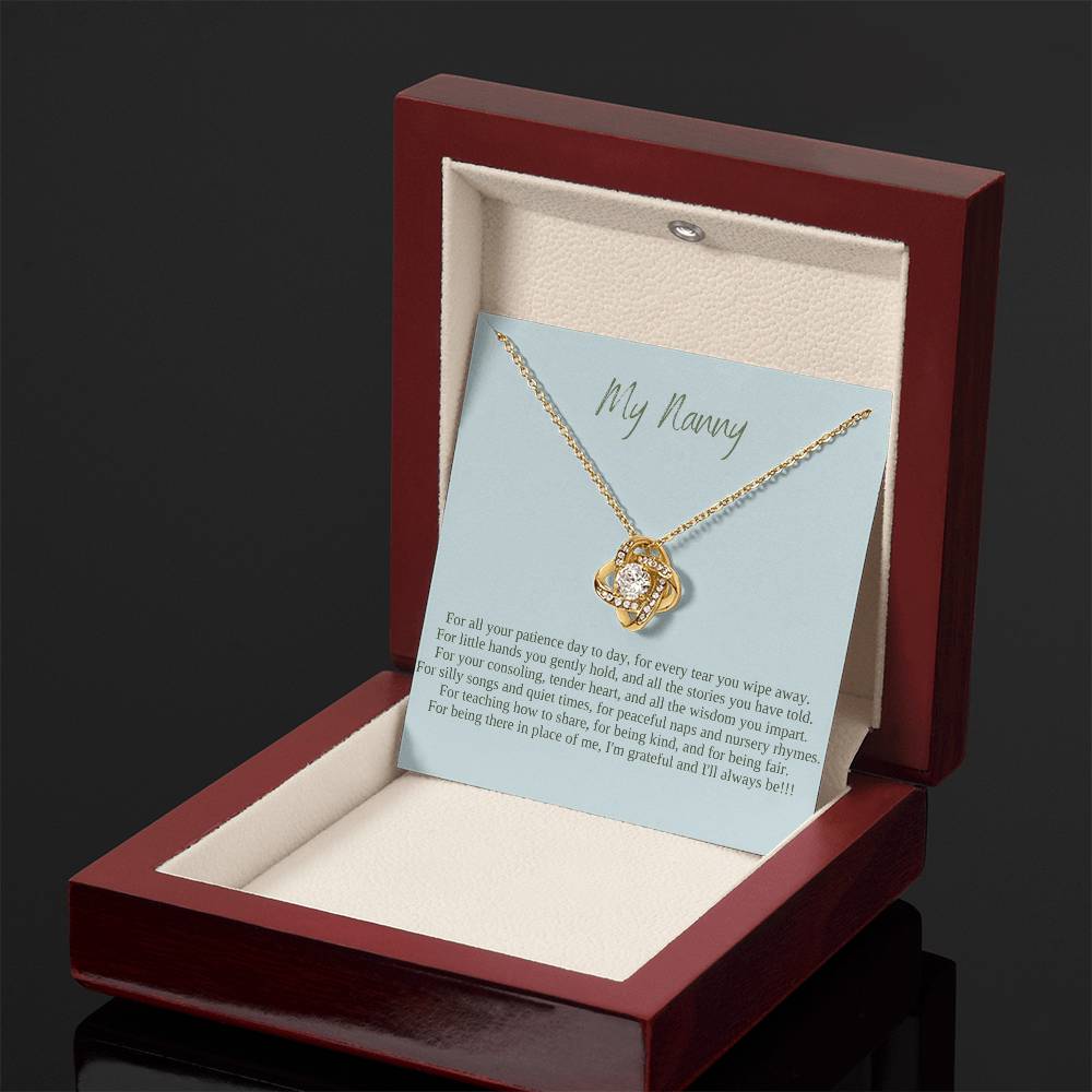 My Nanny | I Am Grateful And I'll Always Be | Professional Pendant Necklace