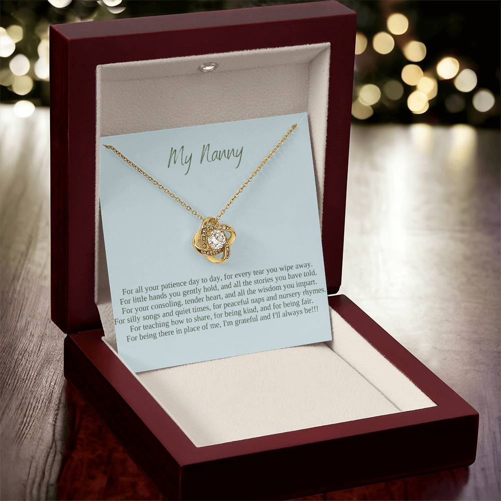 My Nanny | I Am Grateful And I'll Always Be | Professional Pendant Necklace