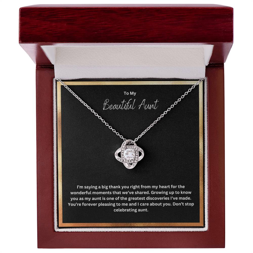 To My Beautiful Aunt | You Are Forever Pleasing To Me | Pendant Necklace