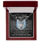 Mom - Wings To Fly -  Love Knot Necklace