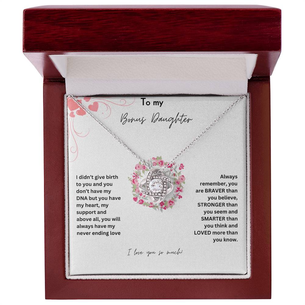 To My Bonus Daughter | You Are Braver Than You Believe | Jewelry Necklace