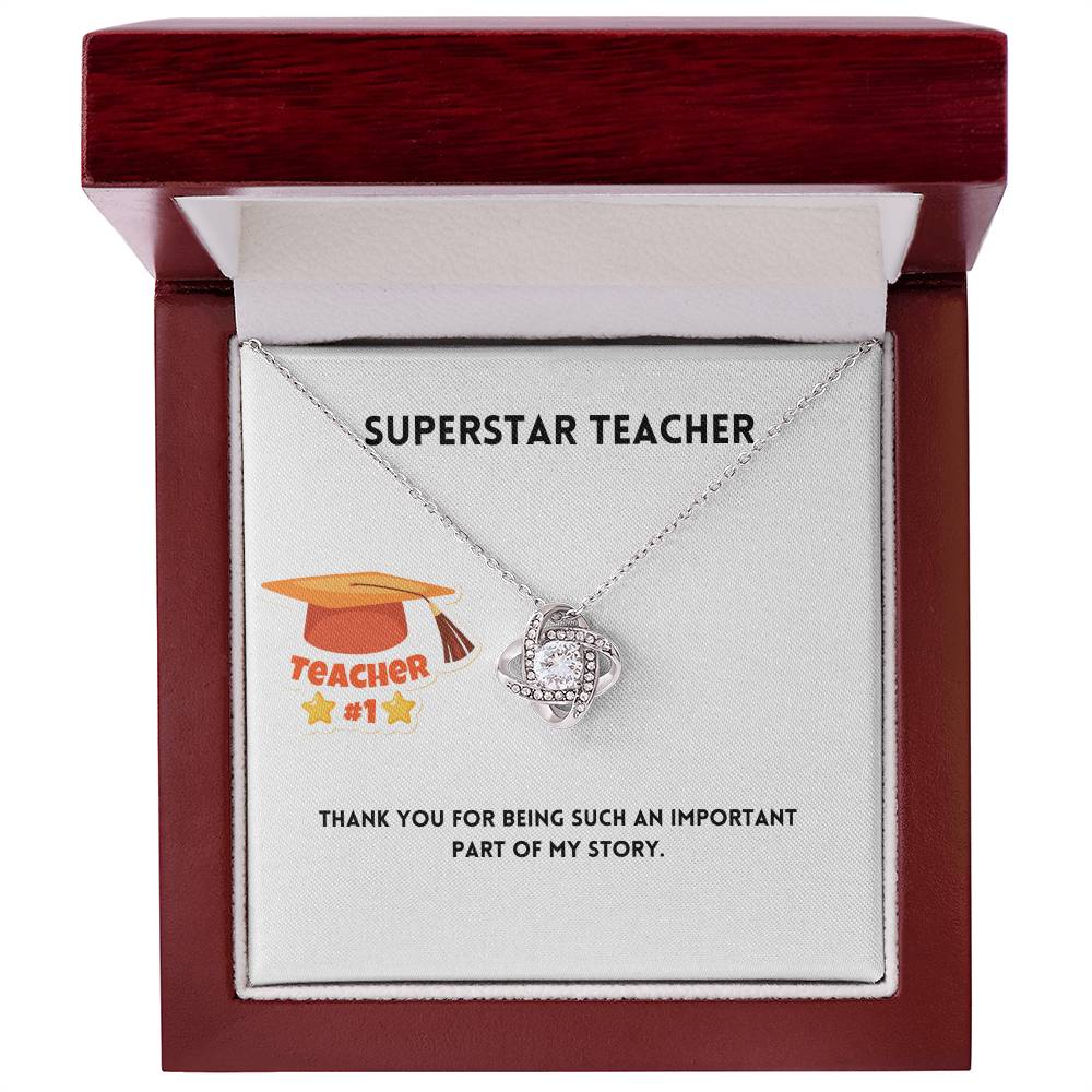Superstar Teacher | Thank You | Pendant Necklace