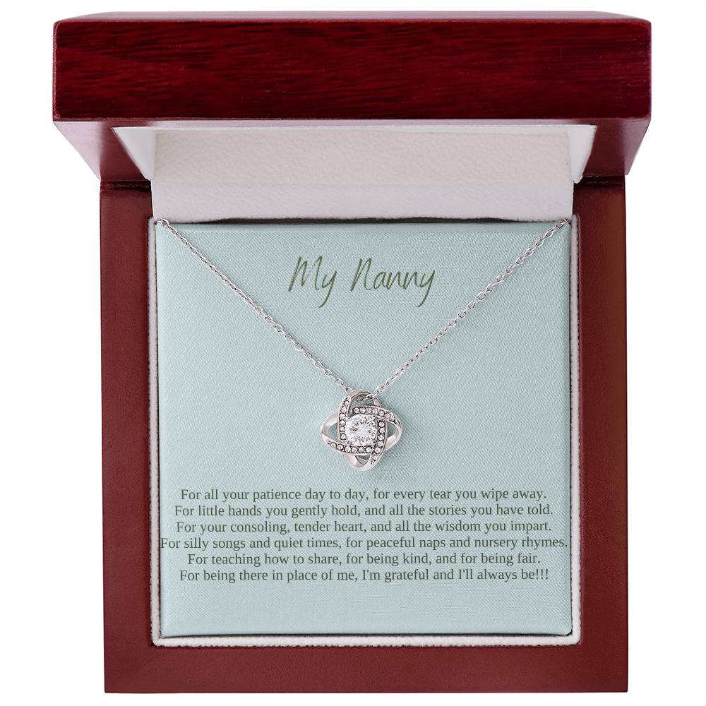 My Nanny | I Am Grateful And I'll Always Be | Professional Pendant Necklace