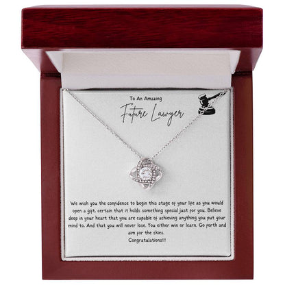 To An Amazing Future Lawyer | We Wish You The Confidence To Begin This Stage Of Your Life | Professional Pendant Necklace