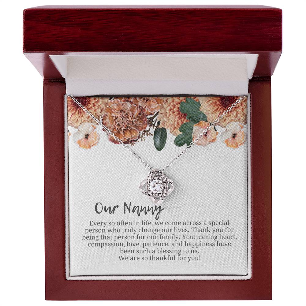 Our Nanny | We Are Thankful For You | Professional Necklace Gift