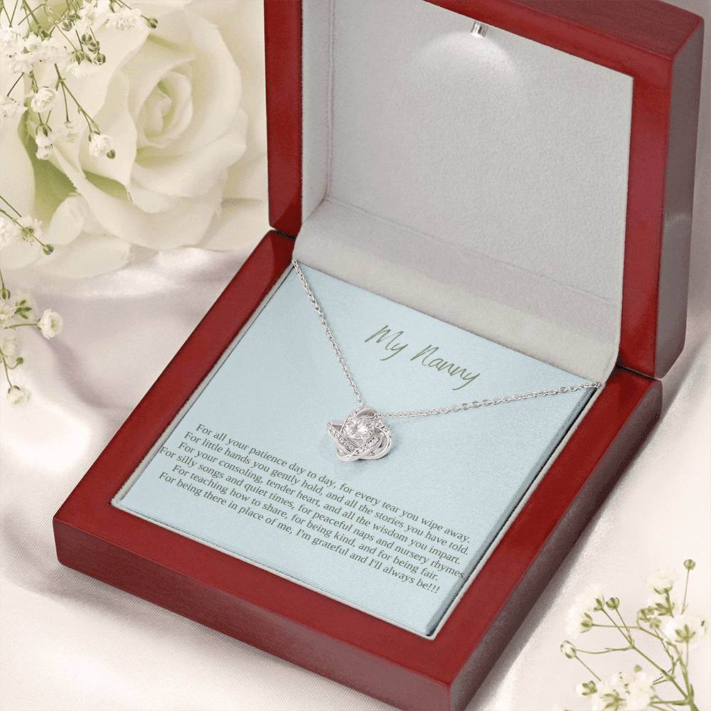 My Nanny | I Am Grateful And I'll Always Be | Professional Pendant Necklace