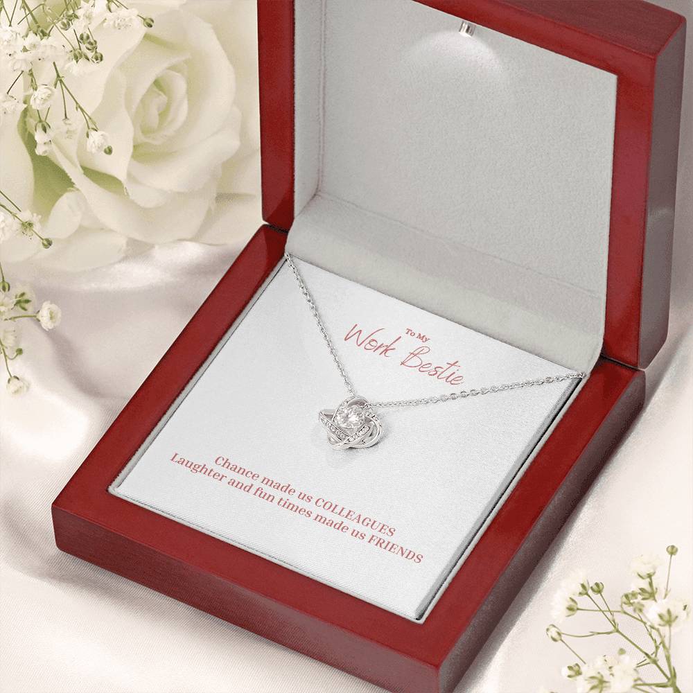 To My Work Bestie | Chance Made Us Colleagues | Professional Necklace Gift