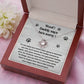 He's Sorry - To my Wife - Love Knot Necklace