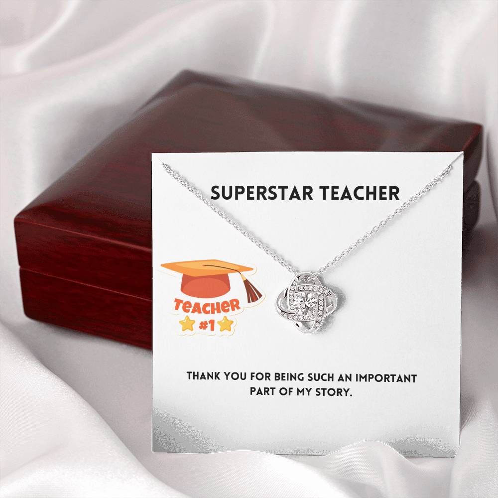 Superstar Teacher | Thank You | Pendant Necklace