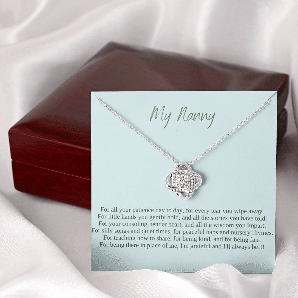 My Nanny | I Am Grateful And I'll Always Be | Professional Pendant Necklace