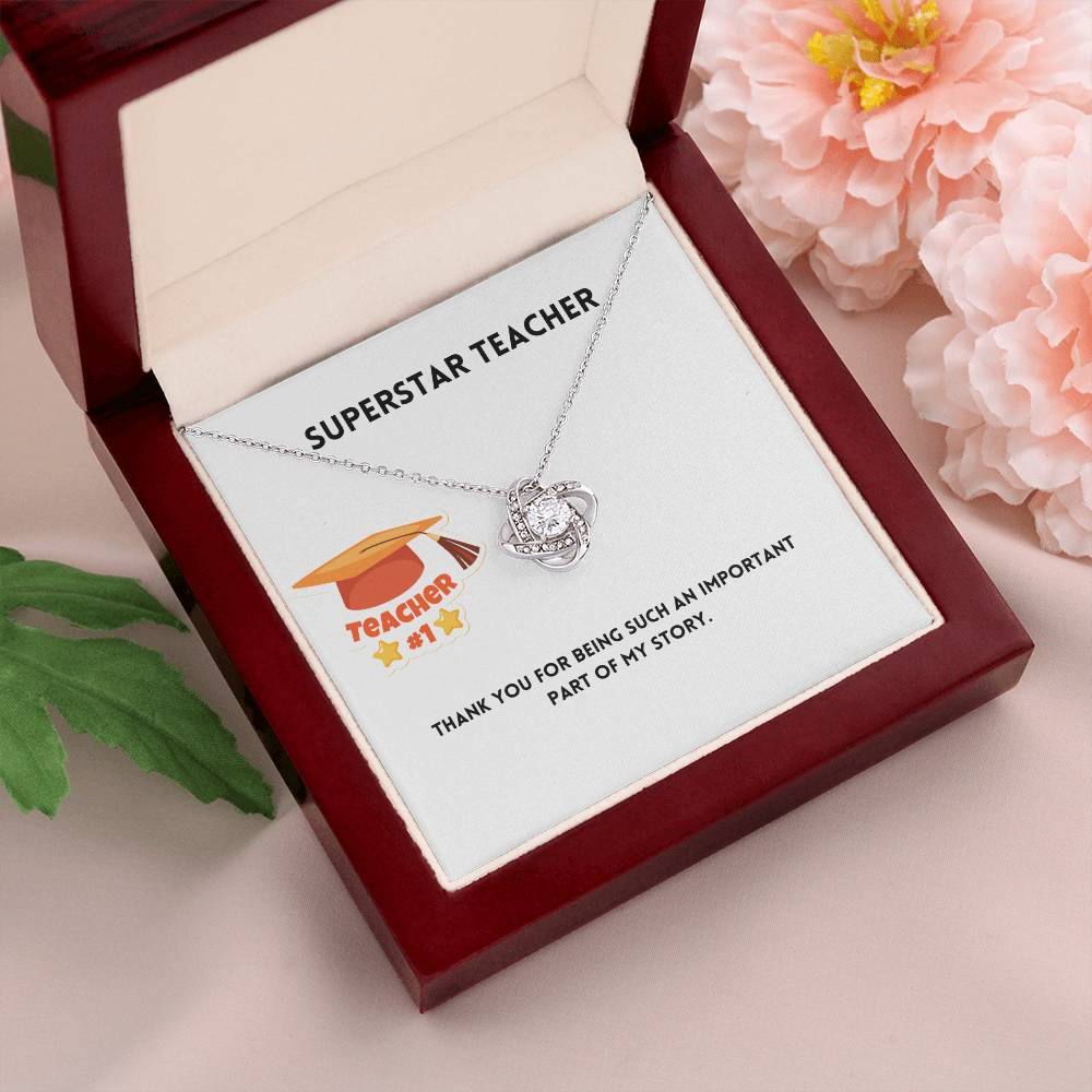 Superstar Teacher | Thank You | Pendant Necklace