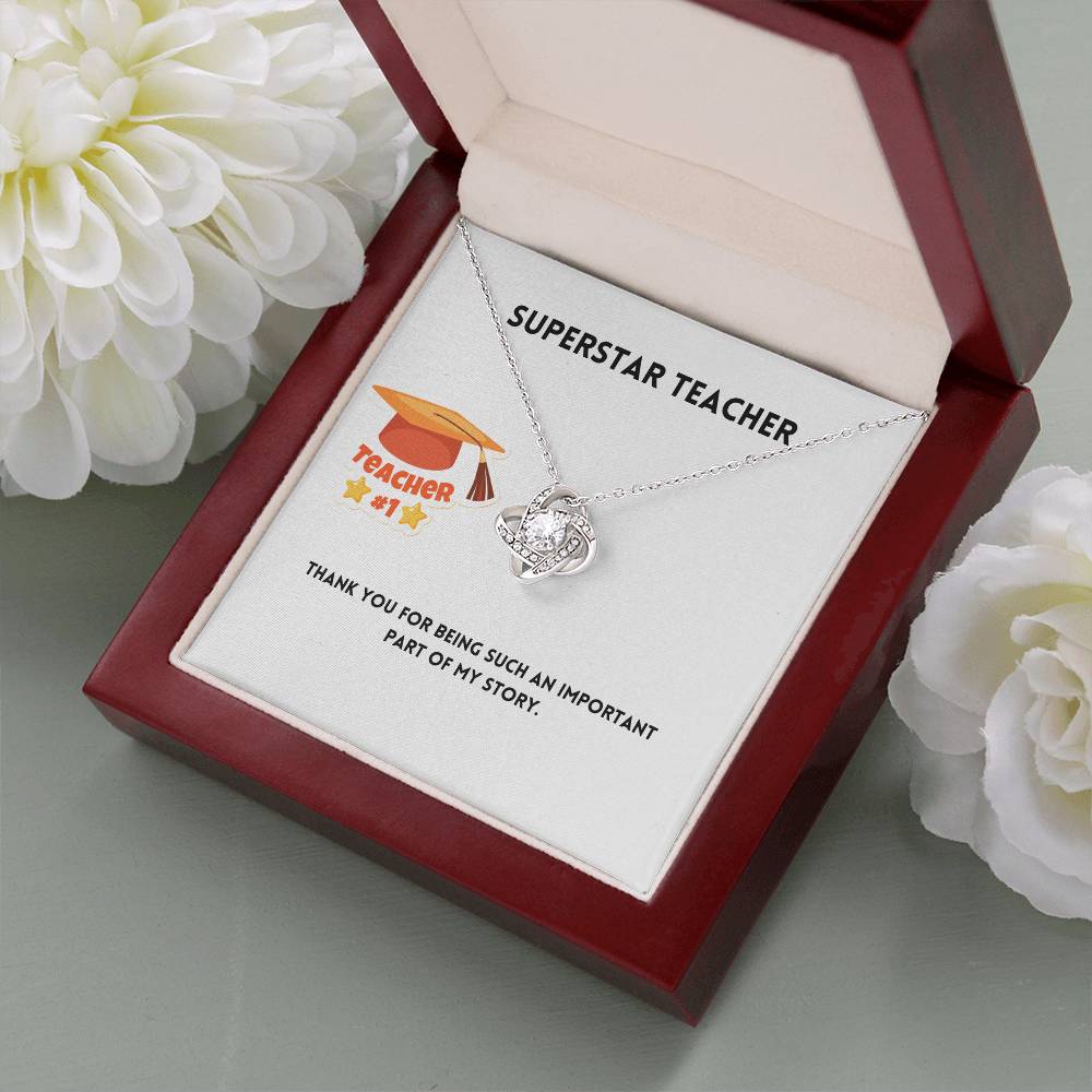 Superstar Teacher | Thank You | Pendant Necklace