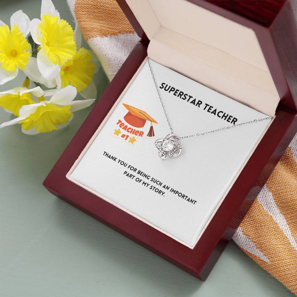 Superstar Teacher | Thank You | Pendant Necklace