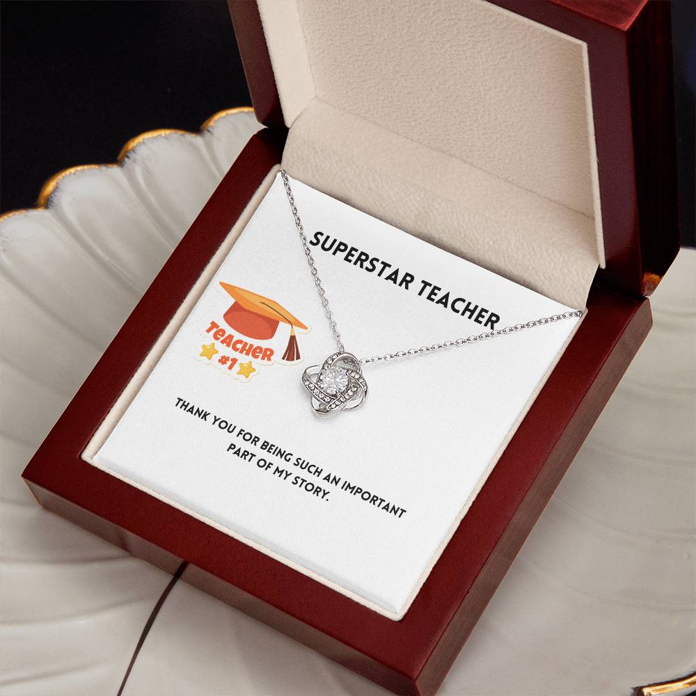 Superstar Teacher | Thank You | Pendant Necklace